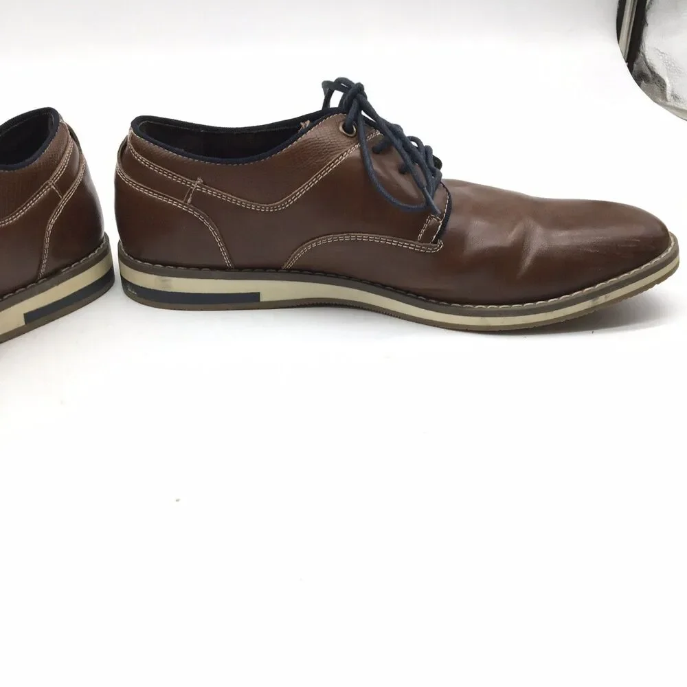 Unlisted Kenneth Cole Men's Oxfords Lace Up Shoes Brown Size 8